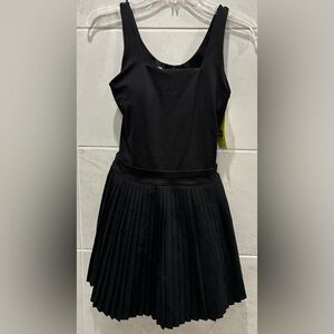 NWT All In Motion Pleated Active Dress Black Built In Shorts